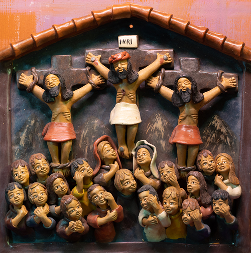 Die Fastenkrippe, Kreuzigung