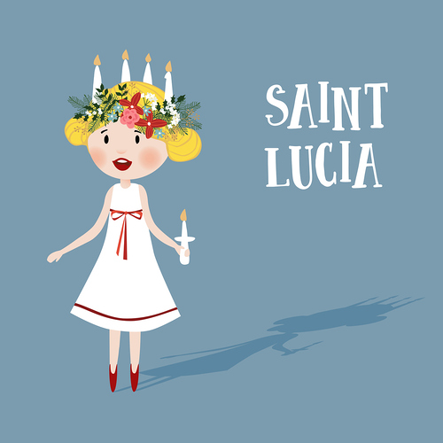 Grafik zu Saint Lucia - Heilige Lucia am 13. Dezember
